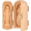 Religious Ornaments Mini Decor Vintage Decor for Home Hand Sculpture Boxwood Carving Christ Mini Christian Altar Box Hand Carving Christian Statues