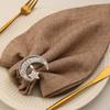 6 Pack Moon and Star Napkin Rings Festival Serviette Holder Napkin Buckles Serviette Rings Alloy Material for Napkin