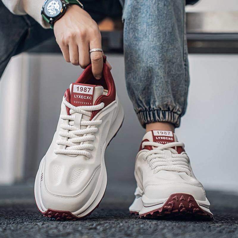 2025 Casual Mens Sneakers Fashion Skateboard Sports Shoes Leather Outdoor Designer Luxury Platform Running Tennis Work Loafers
