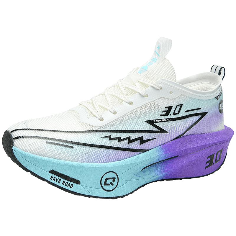 Racing Carbon Board Shoes With Airy Mesh For Couples, Ultra Light Rebound Marathon Running Shoes, Student Athletic Examinati