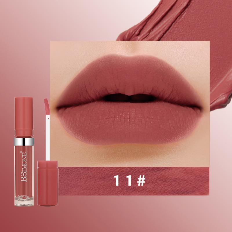 

Bsimone Lip Tint Matte Liquid Lipstick Waterproof Easy To Color Matte Bare Pink Lipstick For Girls Makeup Cosmetic
