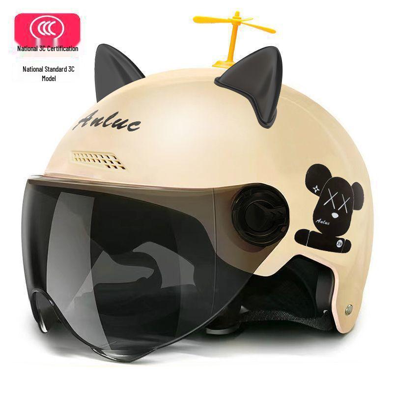 Certified All-Season Electric Motorcycle Helmet for Men and Women, Ideal for Summer Riding, Free Shipping Included