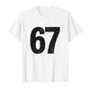 67 Six Seven 6 7 Meme Design T-shirt For T Shirts Short Sleeve Tops Women Clothing Tops Goth