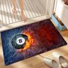 Black Billiards Door Mat Ball No Bedside Entrance Bath Floor Decoration Corridor Door 8 Mat Carpet Game Living Room Balcony
