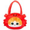 Mofusand Cat Shark Plush Toy Bag Globefish Crab Marine Animal Design Bag Plush
