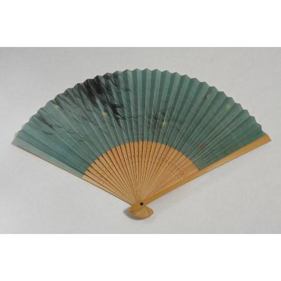 Hasegawa Mens Kyo Folding Fan Pouch Decorative Box Made Japan