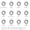 Lovers Scene Men's Circle Necklace with Black-Plated Silver Birthstone (March: Aquamarine)