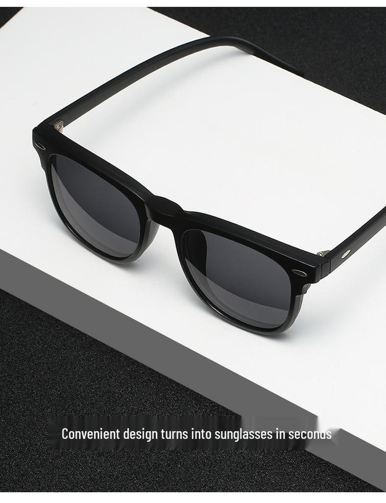 2346 Retro Magnetic Clip-on Polarized Sunglasses Set for Men & Women - In Stock