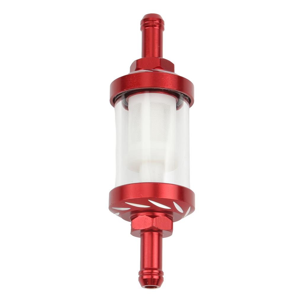 Motorcycle CNC 8Mm Fuel Glass Gas Fuel Petrol Filter ATV for Honda Yamaha Kawasaki for SUZUKI KTM EXC EXCF Etc. Universal