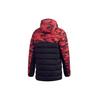 Adidas Manchester United Camouflage Spliced Sports Hooded Down Jacket Winter Men Outerwear Black Red FR3871