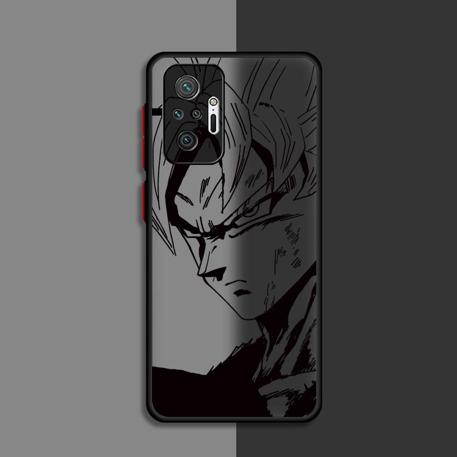 Goku Dragon Ball Phone Case for Xiaomi Redmi 10A 10C 9A A2+ 14C 12C A4 9T 9C 13C K40 Pro A1+ Black Edge Shell
