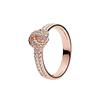 Waterdrop Ring S925 Silver Zircon Blue Stone Heart Ring Fashionable Women's Jewelry Party Wedding Gifts