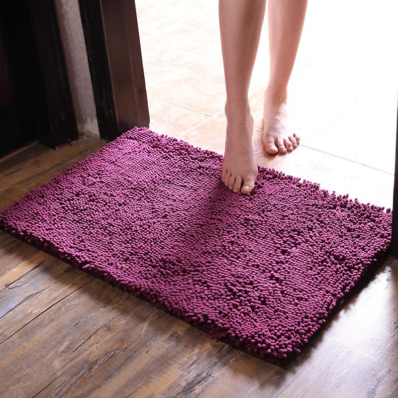 Encrypted Thickened Microfiber Chenille Floor Mat Carpet Bathroom Bathroom Absorbent Non-slip Mat Door Mat Floor Mat
