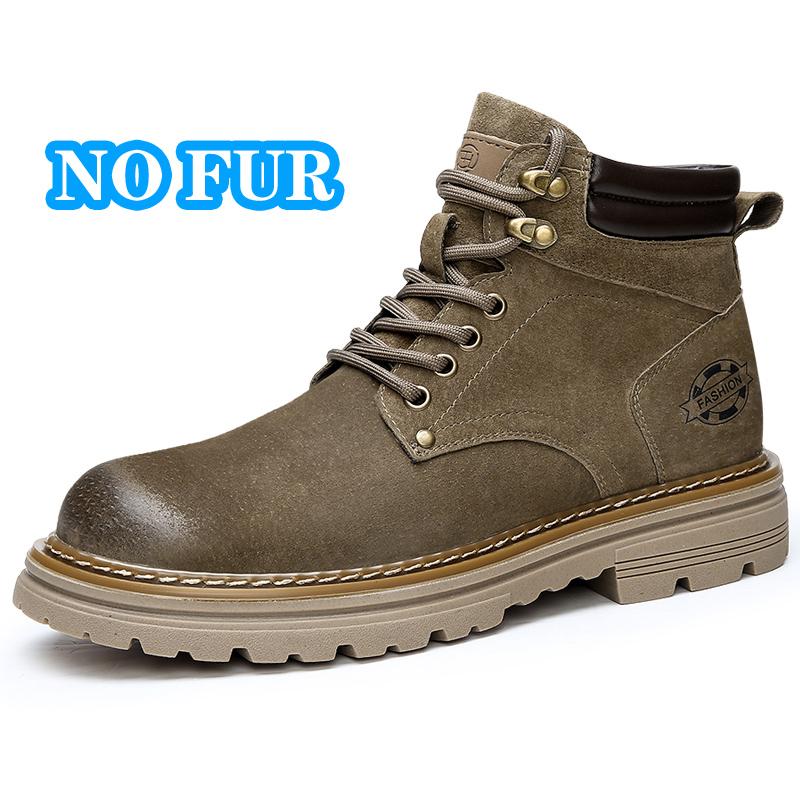 

Fashion Suede Leather Men High Top Shoes High Quality Mens Ankle Boots New Fashion Outdoor Boats Sneakers Man Non-Slip Motorcycle Boots 45