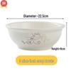 Huihuang Jingdezhen Ceramic Golden Branch Large Soup Bowls, 9-inch, 3-Pack
