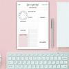Professional Meal Workout Planner Notepads 60 Sheets Daily Planner Fitness Workout Journal Reading Tracking Notebook