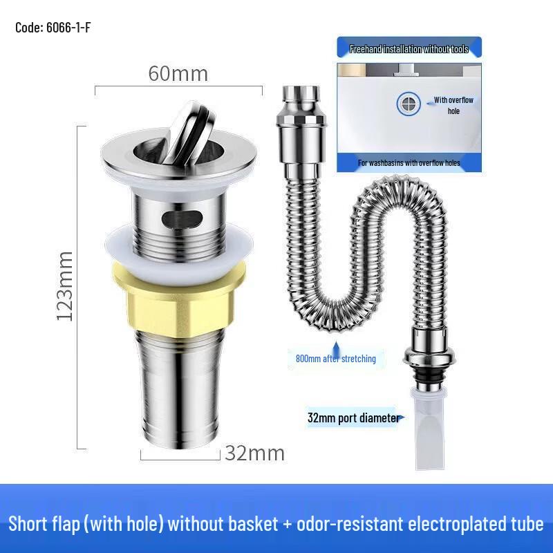 Xihe Stainless Steel Pop-up Basin Drain Kit