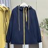 Plus Size Women Hooded Sporty Casual Windbreaker Outerwear Coat