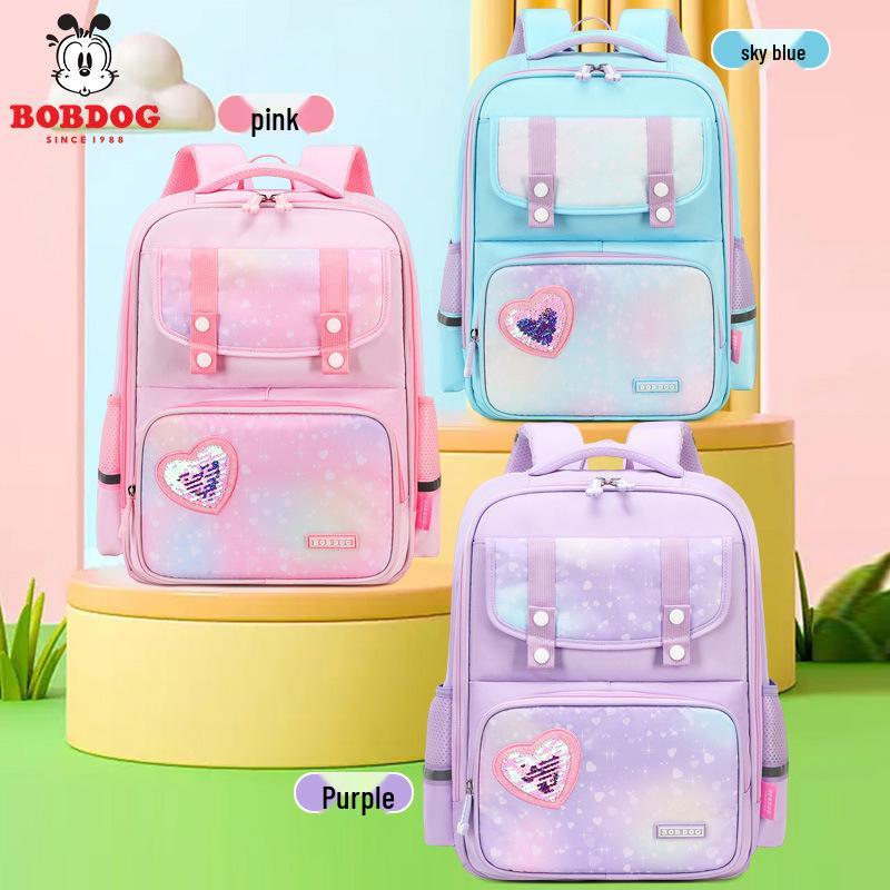 

Babudou Kids Lightweight Spine-Support Backpack: Ideal for Girls, Grades 1-6 небесно-голубой