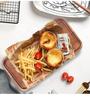 Rectangular Wooden Serving Tray for Steak Pizza Cake Plates Long Dining Tray Suitable for Tabletop Use and Food Presentation