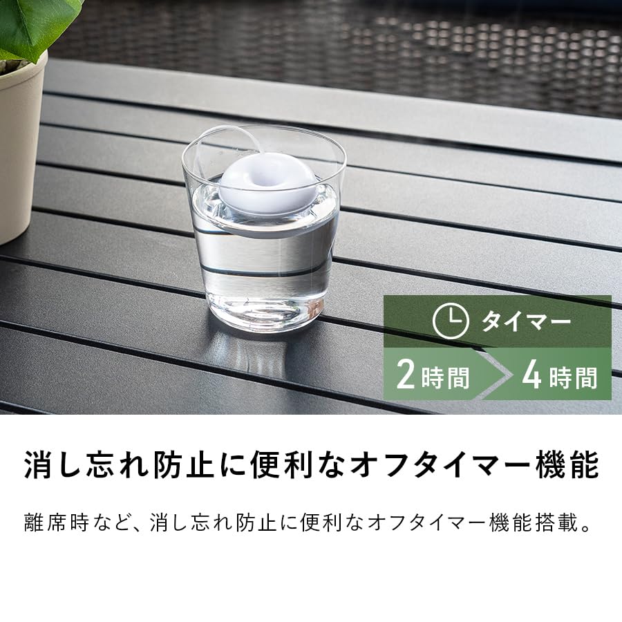 Three Up Portable Ultrasonic Humidifier, Macaron, White, PB-T1951WH