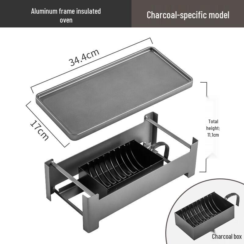 Commercial Retractable Charcoal BBQ Grill