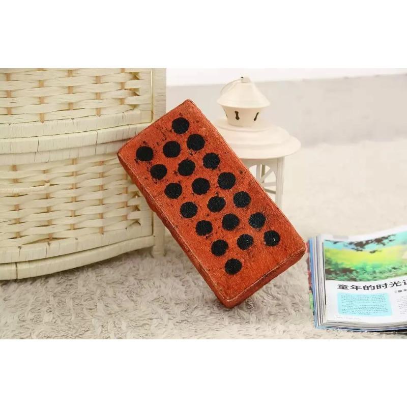 High Elastic Cotton Simulation Brick Pillow Tree Stump Wood Log Pillow Creative Plush Toys for Children Game
