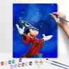 Disney Oil Painting DIY Digital Painting Mickey Mouse Wizard Starry Sky HandPainted Wall Art for Living Room or Entryway.