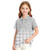 Girls' School Uniform T-Shirt with Gradient Print Casual Formal for Everyday Wear