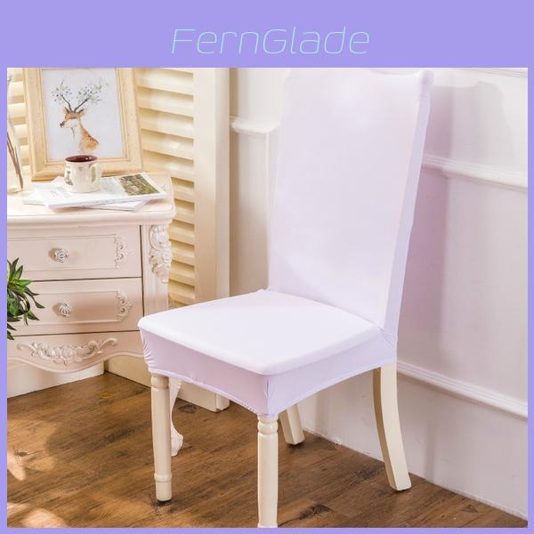 Soft Chair Cover Solid Color Elastic Slipcovers For Dining Room