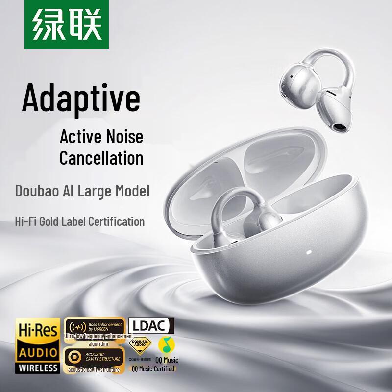 UGREEN S8 Open-Ear Clip Bluetooth Earbuds with ANC