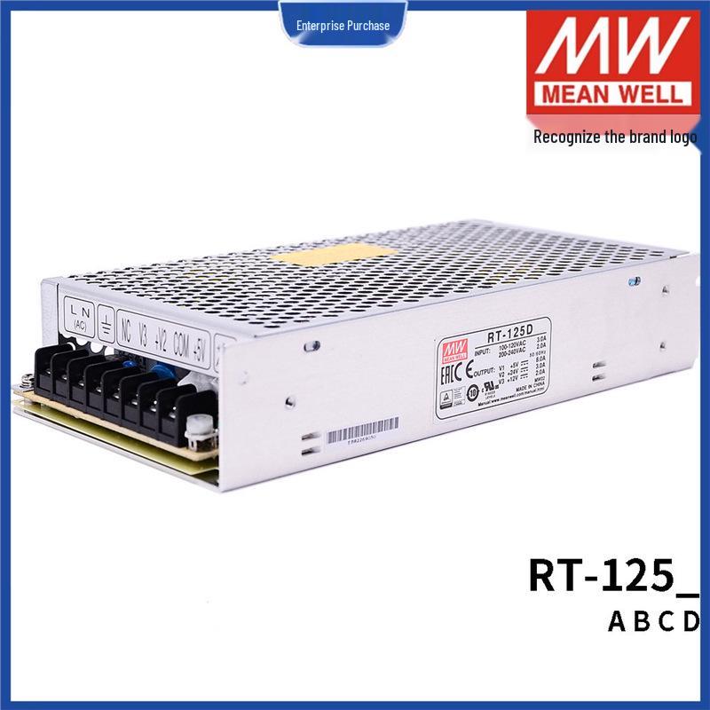 

Mean Well RT-125 Series Power Supply, 125W, Triple Output 5V/12V/15V/24V RT-125D|5V, 24V, 12V without accessories