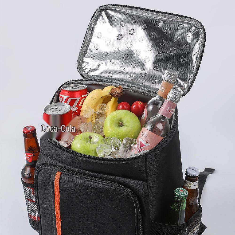 Insulated Double-Shoulder Leak-Proof Cooler Backpack for Outdoor Picnics