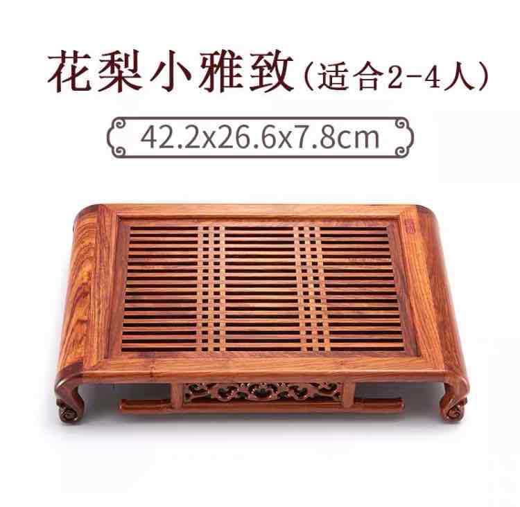 Поднос для чая из черного дерева для домашнего офиса — фото 6