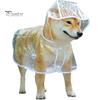 Vêtements de pluie transparents pour animaux de compagnie Imperméable Boutons-pression Capuche Minimaliste Réglable Chien Coupe-vent Doux Équipement de pluie Fourniture