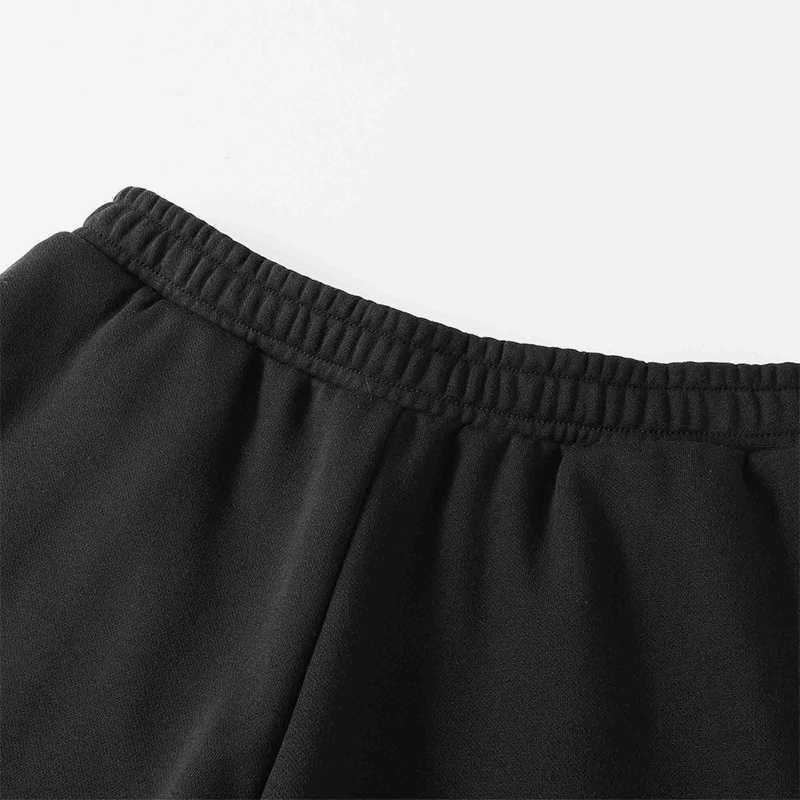 Puma Sports Lifestyle Series Buchstabenlogo Lässige Strapazierfähige Schmal zulaufende Dünne Fleece-Strick-Sweathose Unisex-Hose Schwarz 689078-01