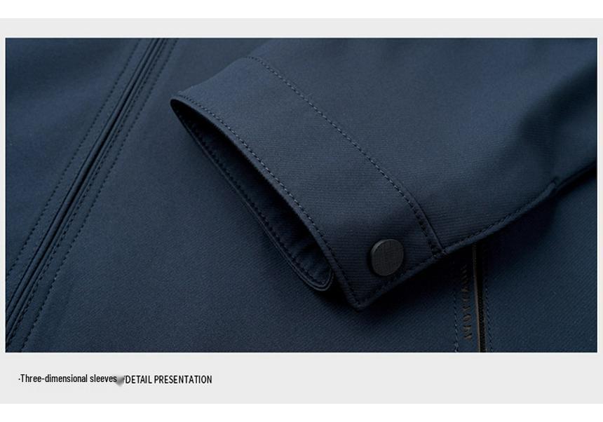 2026 Men's Stand Collar Business Jacket - High-End Spring & Autumn Outerwear, New Casual Style for Middle-Aged Men