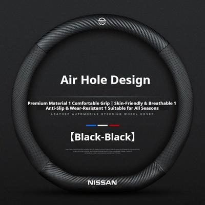 Leather Car Steering Wheel Cover for X Trail Qashqai Kicks Juke Versa Altima Sentra 2022 2023 2024 2025 2026 Accessories