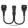 Power Adapter Cord With C14 To European Standard 4.0MM Socket, 10A 1 To 2 Adapter