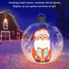 60cm Christmas Ball Ornament PVC Giant Inflatable Decorative Balls Xmas LED Light Decoration Balloon With Remote Control & Pump