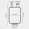 Racing Power Steering Fluid Reservoir Tank with Clamps Aluminium Alloy Fuel Cell Surge Tank Power Steering Oil Catch Can Tank