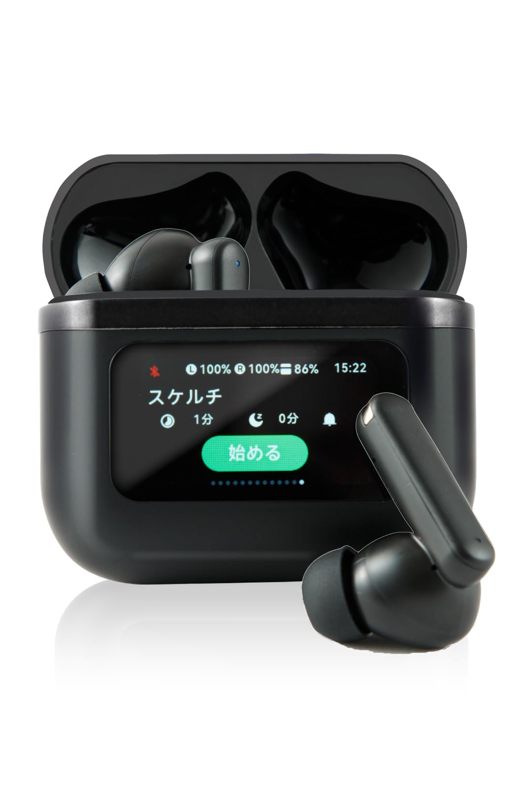 

HobbyNavi Wireless Earbuds, Bluetooth 5.4, Noise Cancelling, Smart Touch Display, Compact and Lightweight, IPX5 Waterproof, Black