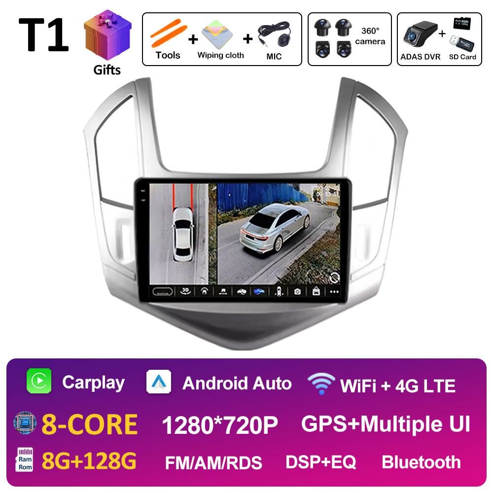 Car Video Radio Multimedia Player For Chevrolet Cruze J300 J308 2012 2013 2014 2015 Wireless Carplay Android Auto Head Unit WIFI