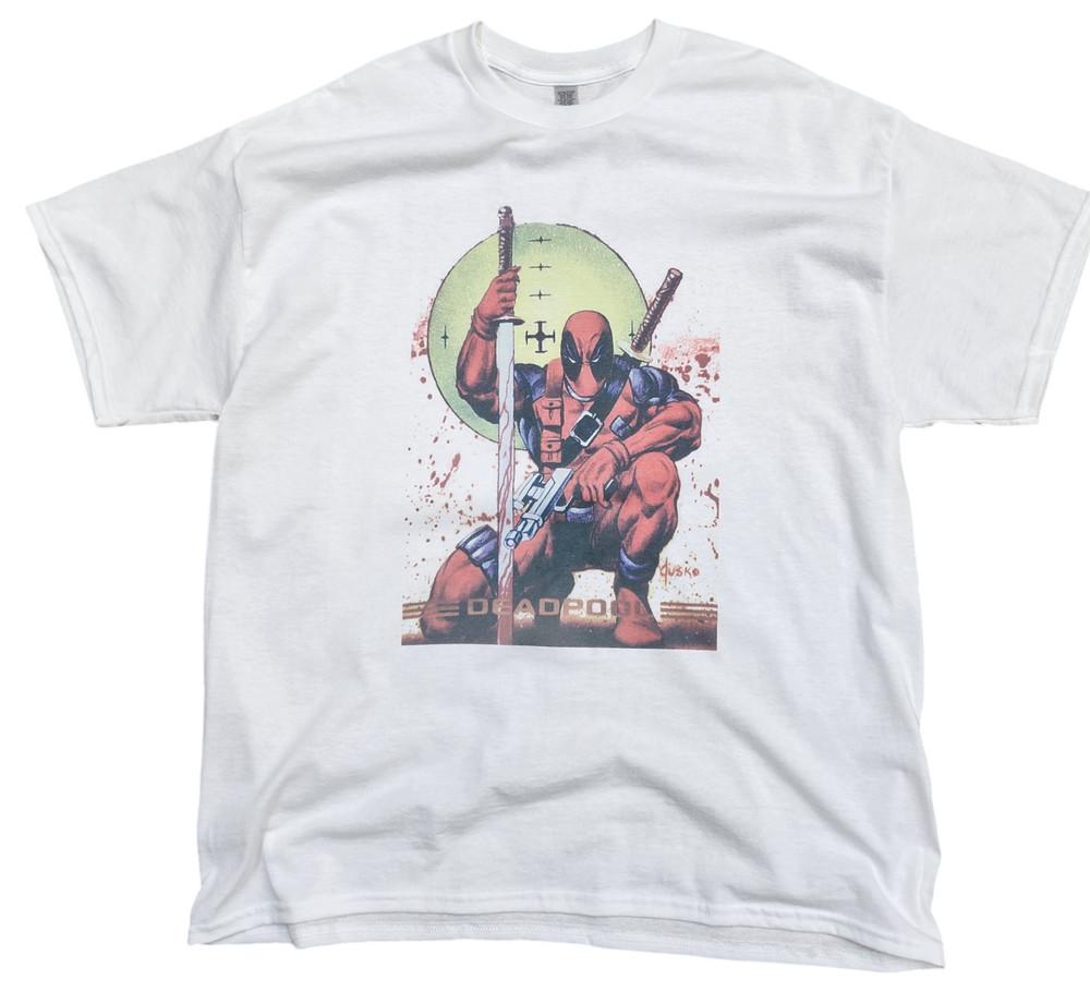 

Deadpool Classic Graphic Shirt white men039s s3x Unisex T-Shirt M