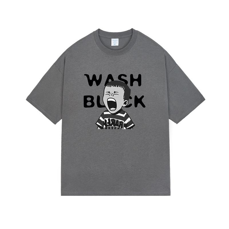 

Мужская футболка с короткими рукавами и принтом American Retro Shouting для мужчин и женщин XXL серый