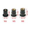 10Pcs Motorcycle For M4/M5/M6 Rubber Well Nuts Riding Accessories Fastener Goods