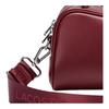 Lacoste Fashion Minimalist Mixed Material Shoulder Tote Bag Medium Women bags Burgundy NF4467FOM96