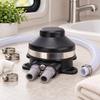 Four Hole Mounting Foot Water Pump with Plastic Body and Metal Retaining Band for Fixed Motorhome Bathroom or Boat Water-System Installation