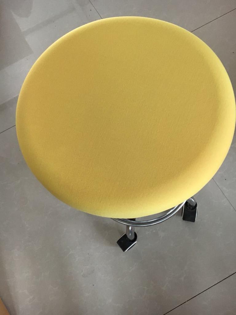 Round Bar Stool Cover Spandex Elastic Seat Slipcover Solid Stretch Chair Protector For Home Kitchen Nursery