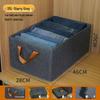 Foldable Cotton & Linen Storage Box for Jeans, Books, and Underwear